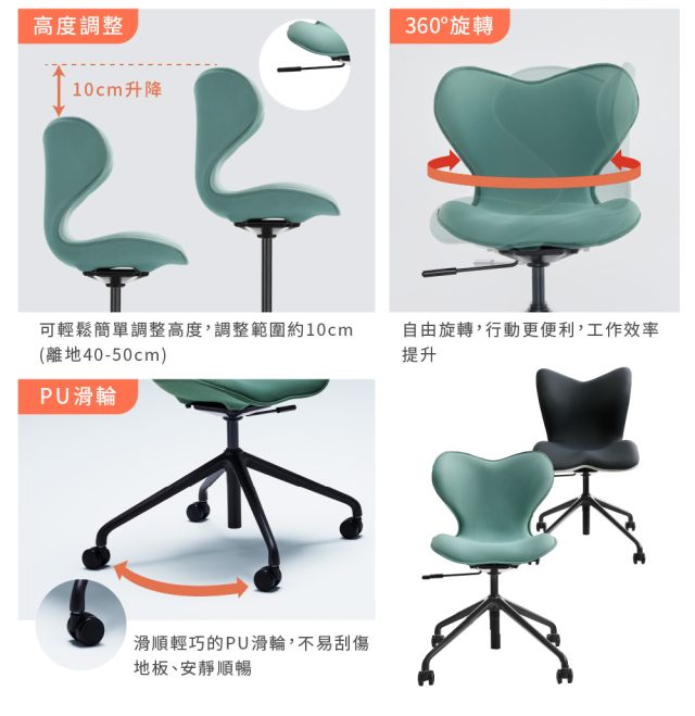Chair PMC 健康護脊電腦椅-雲感款