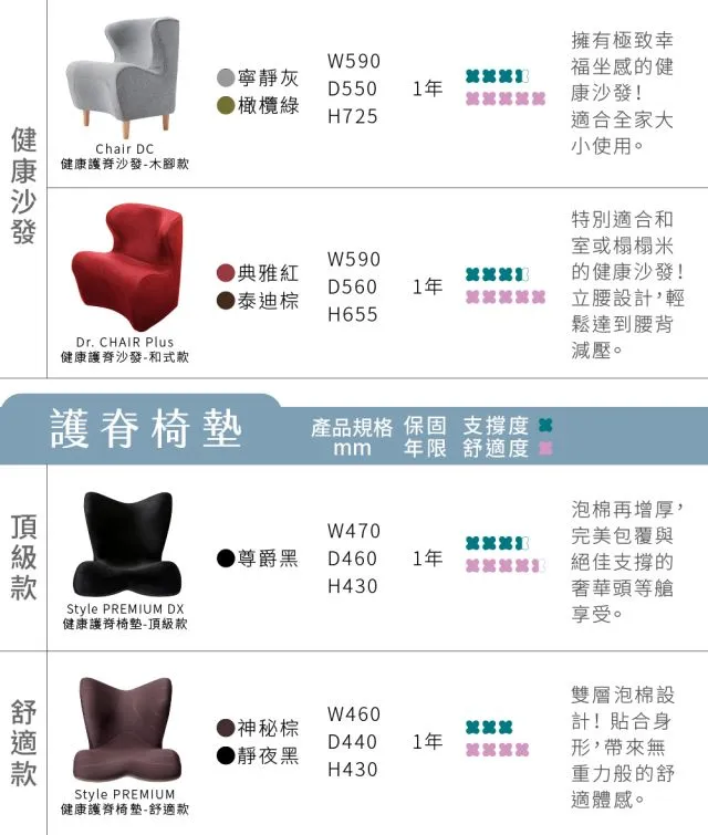 Chair PMC 健康護脊電腦椅-雲感款