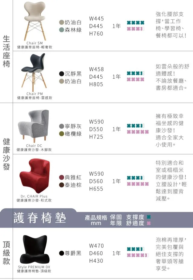 Style PREMIUM DX 健康護脊椅墊-頂級款