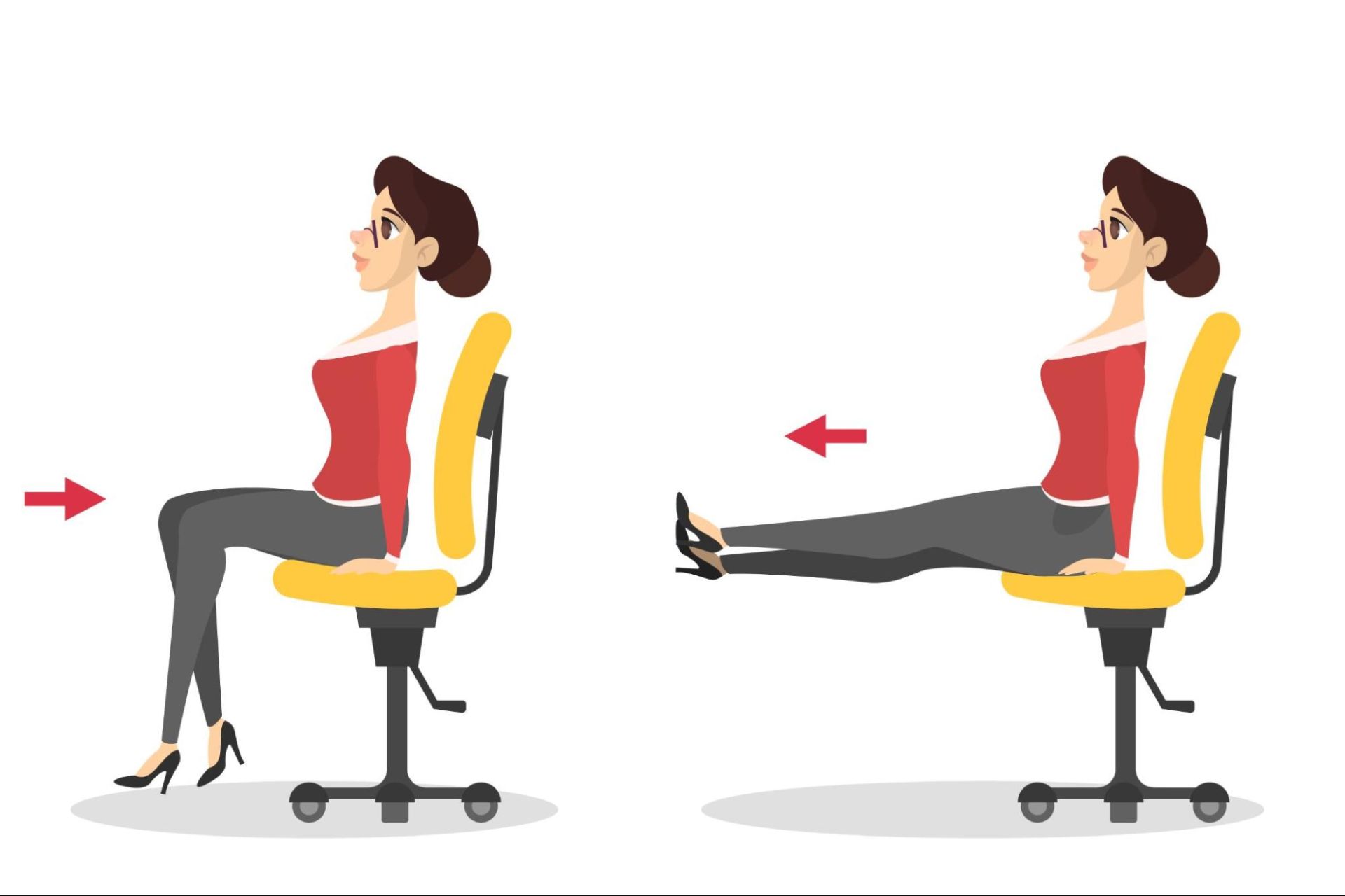 辦公室坐著運動：雙腳伸展法